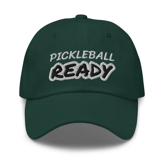 Pickleball Ready unisex ball caps are for players and fans who always think about the sport and can't wait for the action on the court.