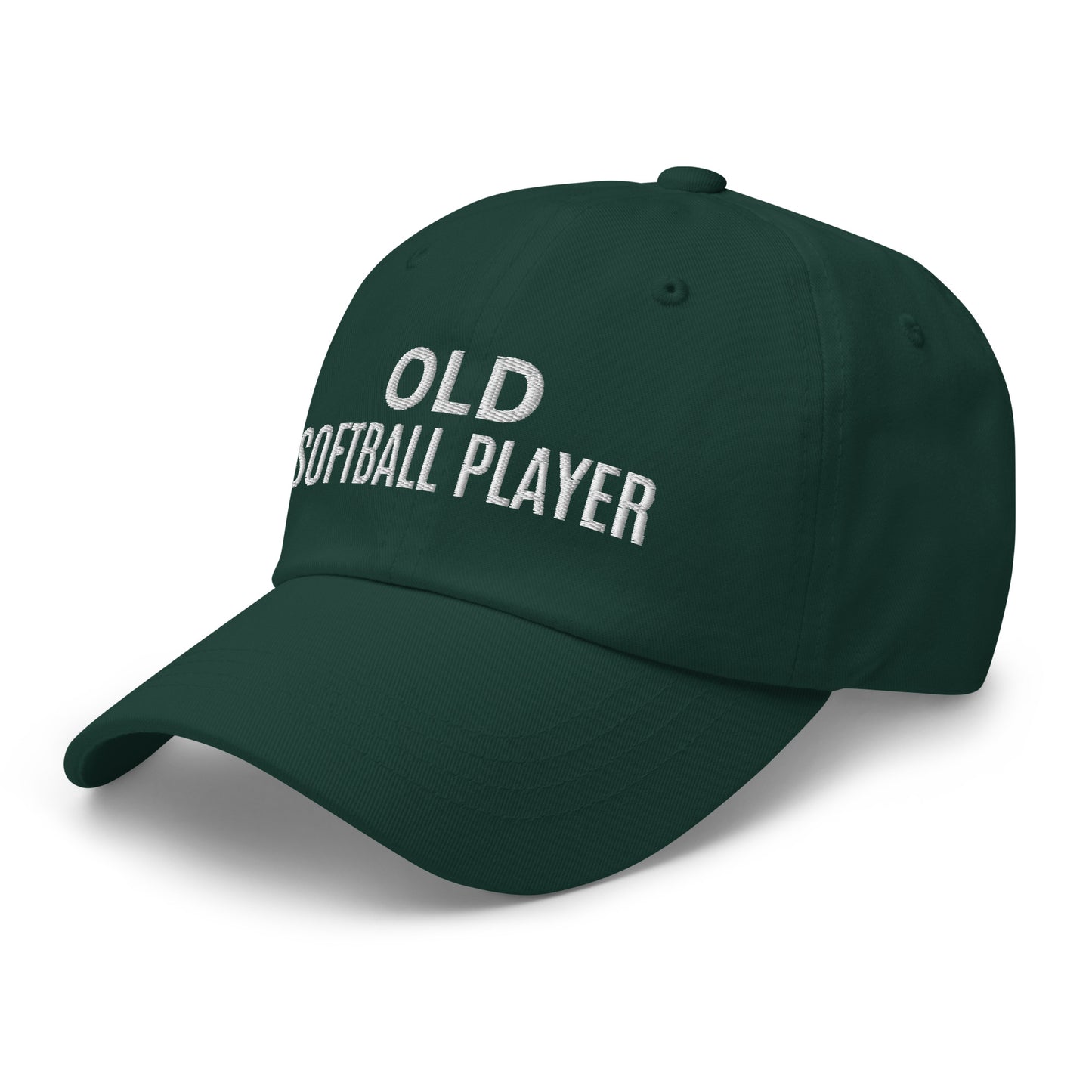 Old Softball Player Ball Cap