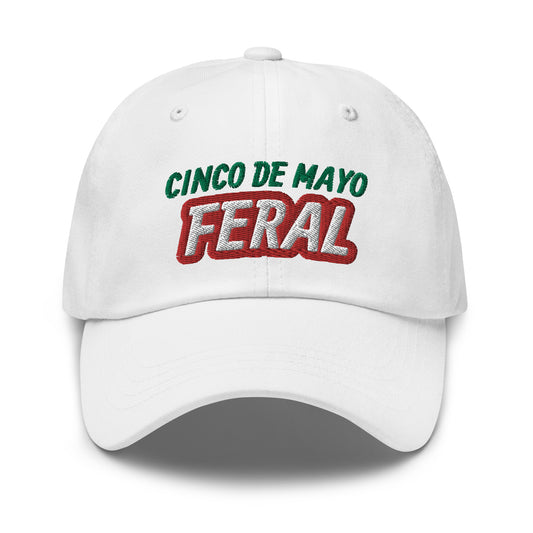 Cinco de Mayo Feral ball caps are for people who go wild for the fun May 5th celebration and can't get enough of the partying and margaritas