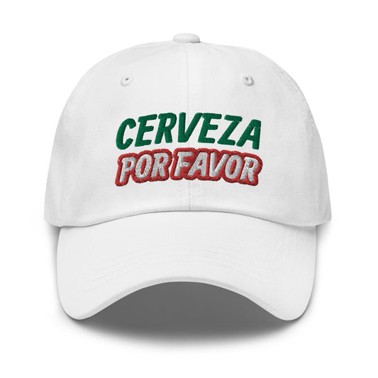 Cerveza Por Favor Cinco De Mayo ball caps are for people who go wild for the fun May 5th celebration and can't get enough of the beer. 