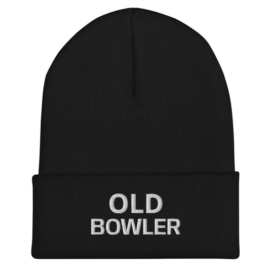 Old Bowler brand sports beanie for veteran and former bowlers to share they bowled the lanes.