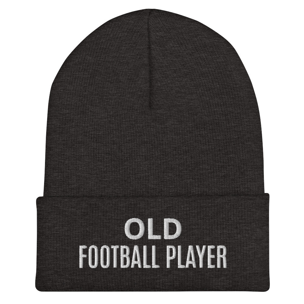 Old Football Player Cuffed Beanie