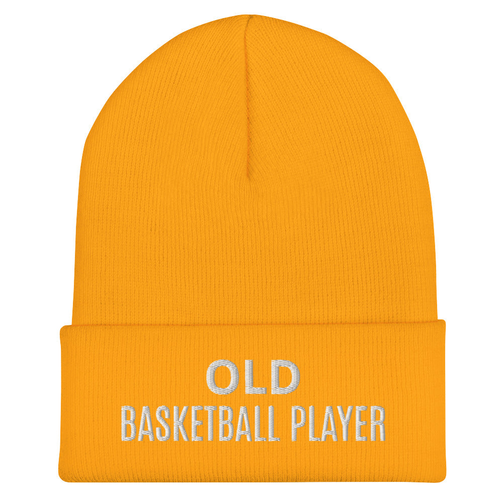 Old Basketball Player Cuffed Beanie