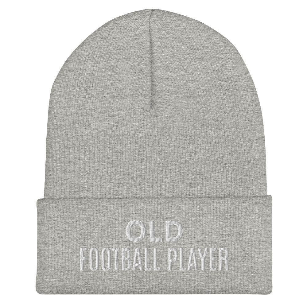 Old Football Player Cuffed Beanie