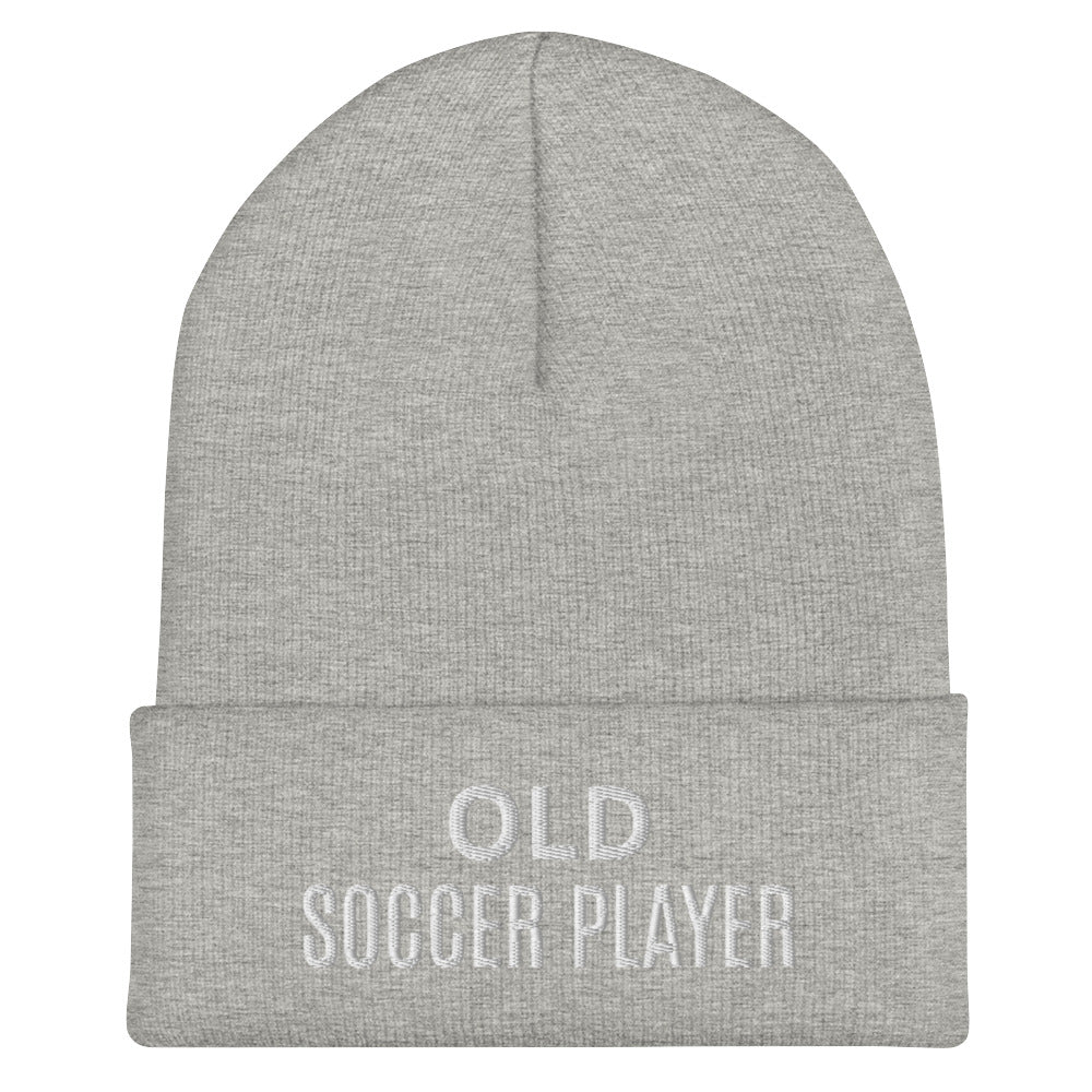 Old Soccer Player Cuffed Beanie