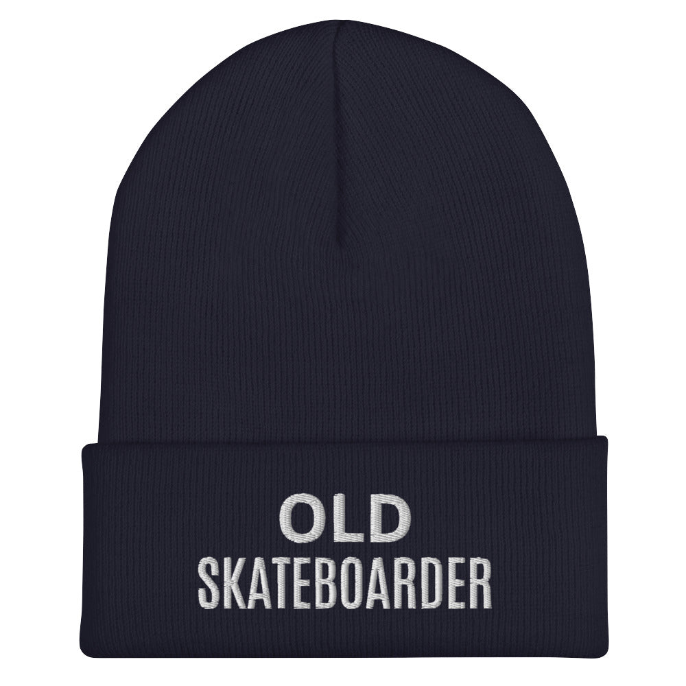 Old Skateboarder Cuffed Beanie