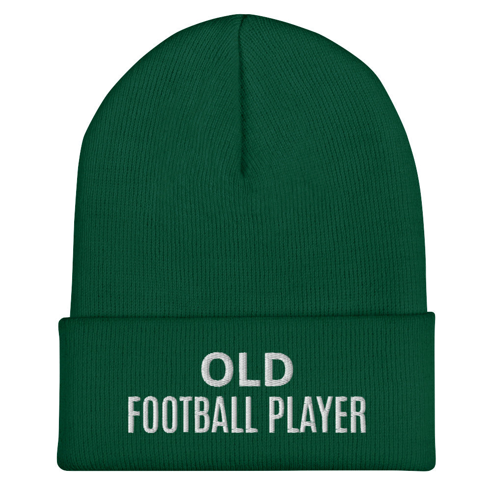 Old Football Player Cuffed Beanie