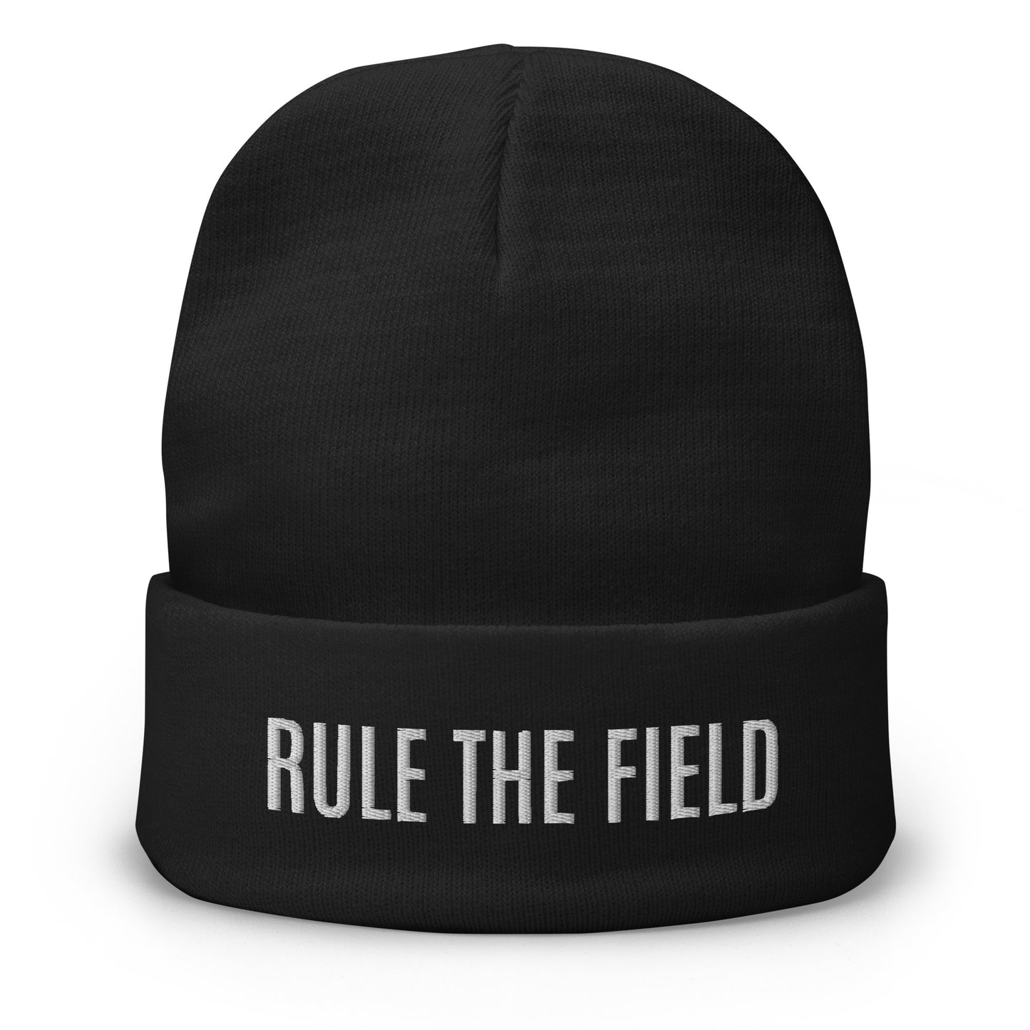 Rule The Field brand sports beanie for players, coaches, and fans of baseball, softball, football, and soccer.