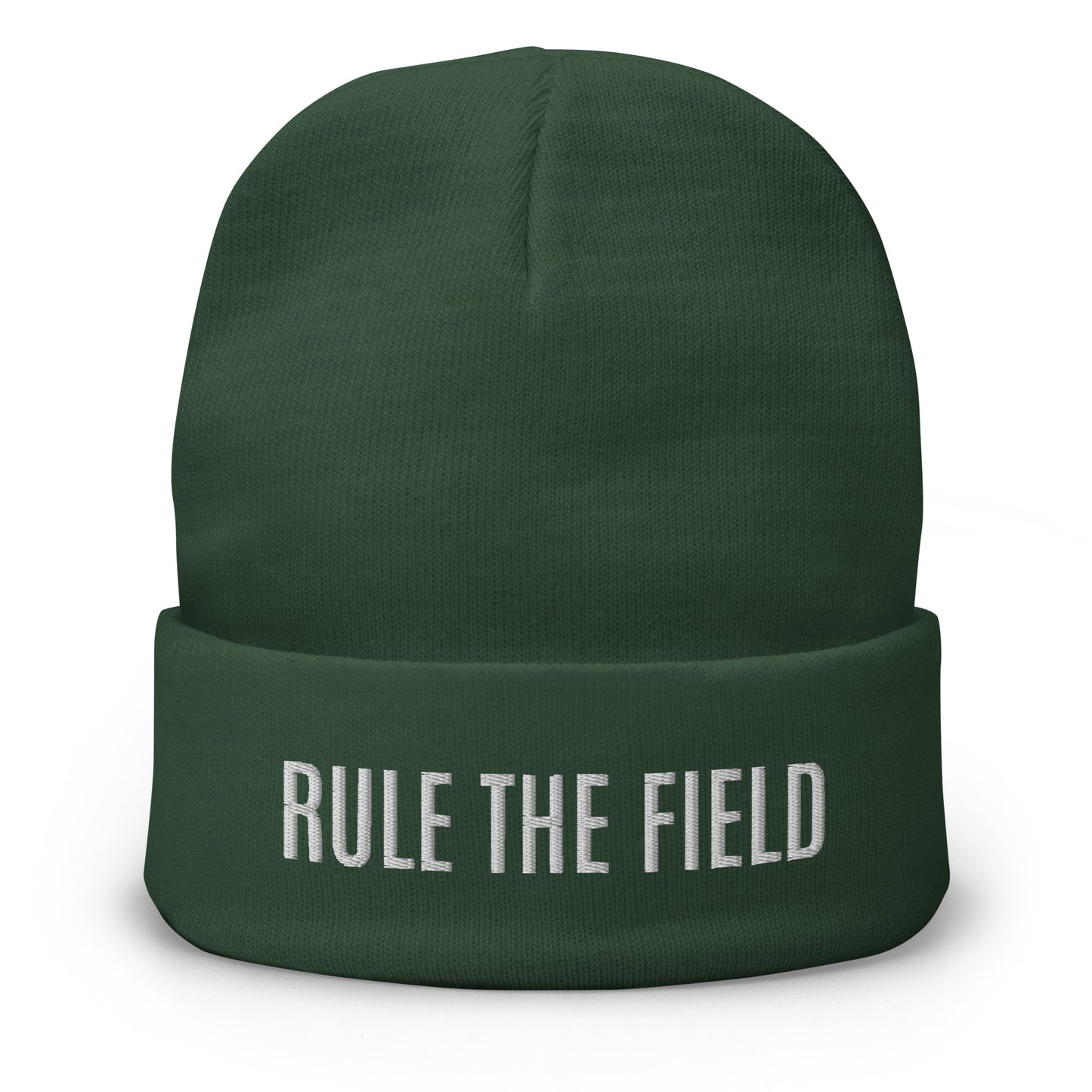 Rule The Field brand sports beanie for players, coaches, and fans of baseball, softball, football, and soccer.