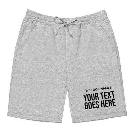 Athletic shorts that are customizable for sports team champions. Celebrate your victory with We Took Names custom shorts.