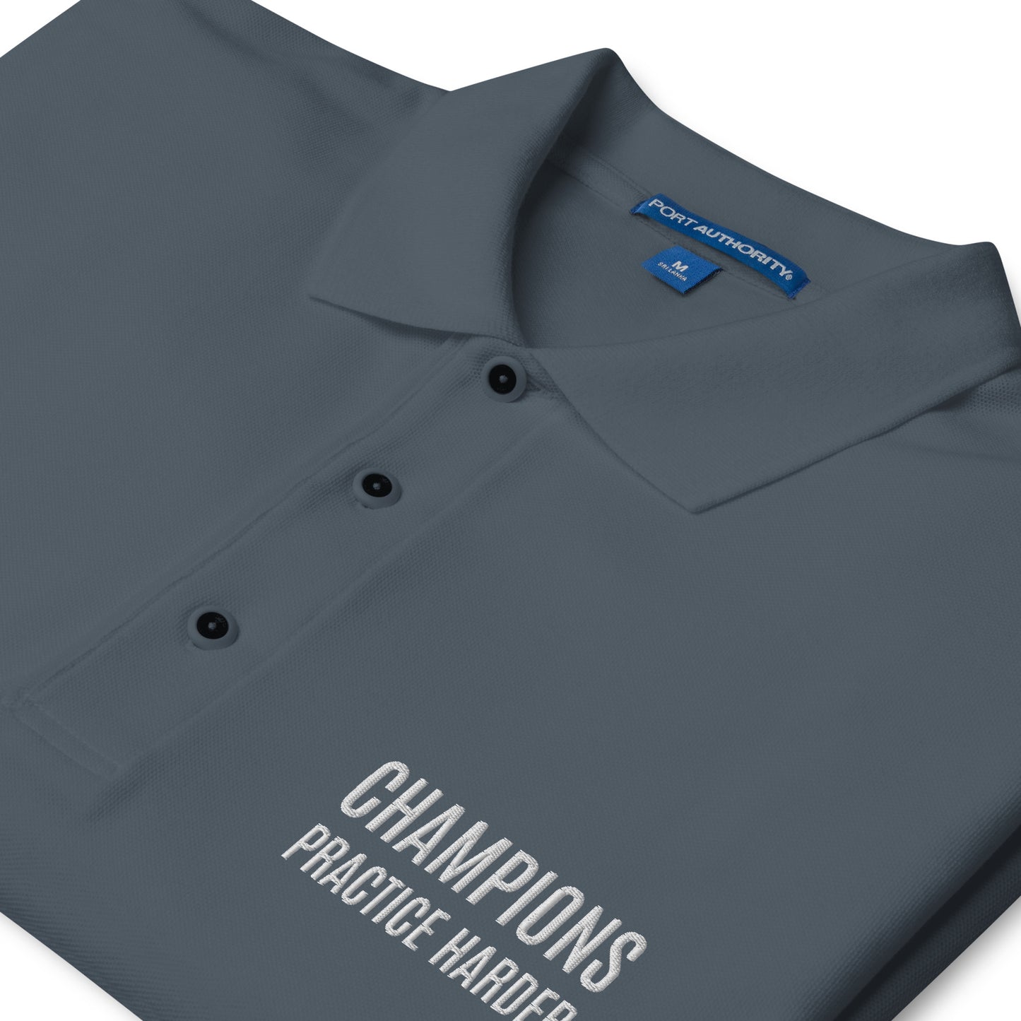 Champions Practice Harder™ Men's Sports Polo Shirt