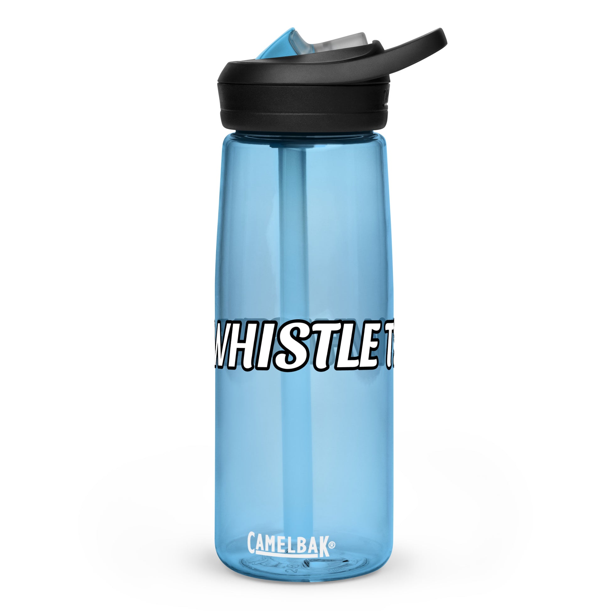 Whistle T2 Whistle sports water bottles are for athletes, players, coaches, and fans as a reminder champions play from whistle to whistle.