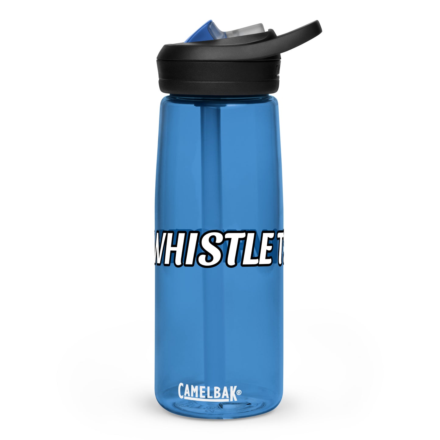 Whistle T2 Whistle sports water bottles are for athletes, players, coaches, and fans as a reminder champions play from whistle to whistle.