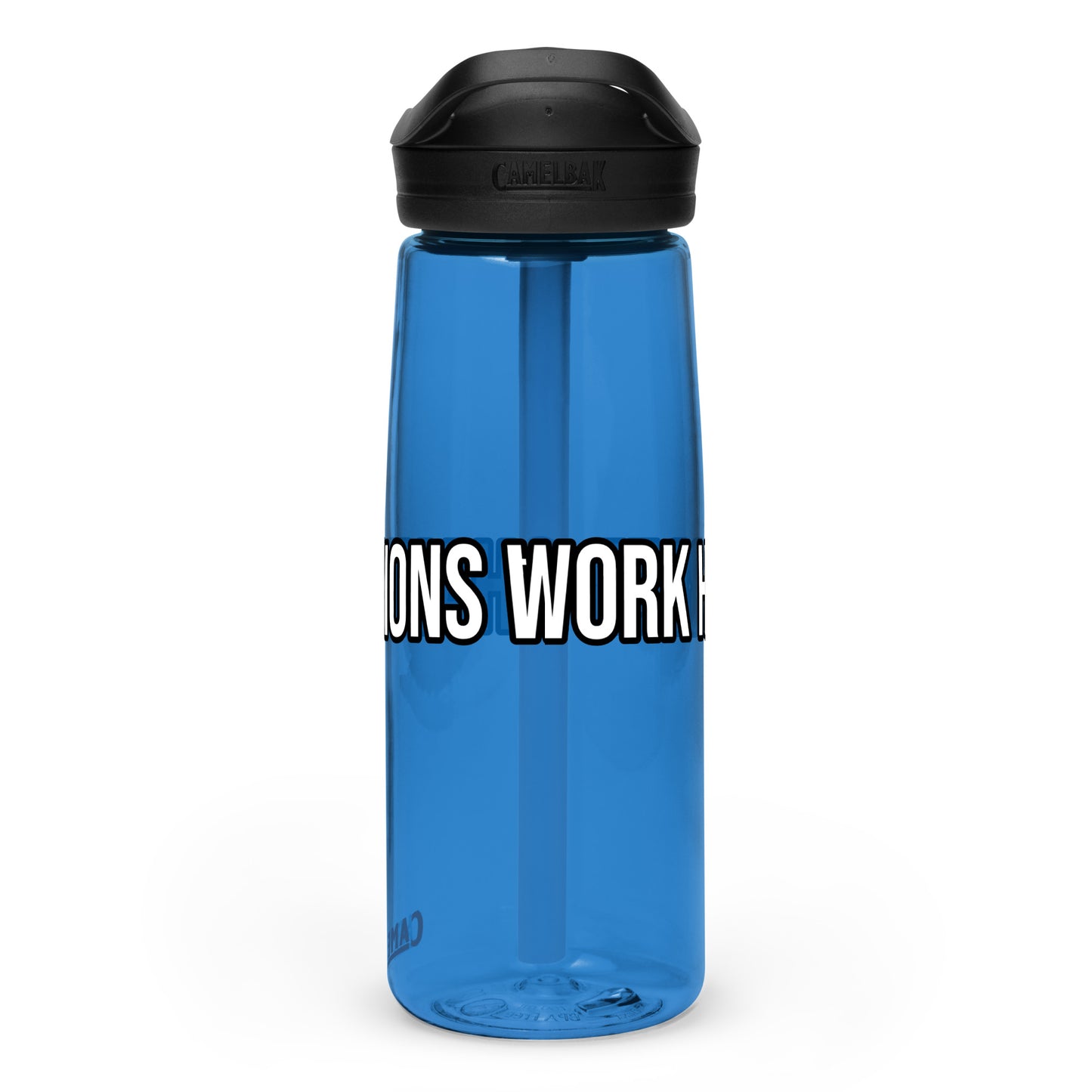 Champions Work Harder™ Sports and Business Inspiring Water Bottle