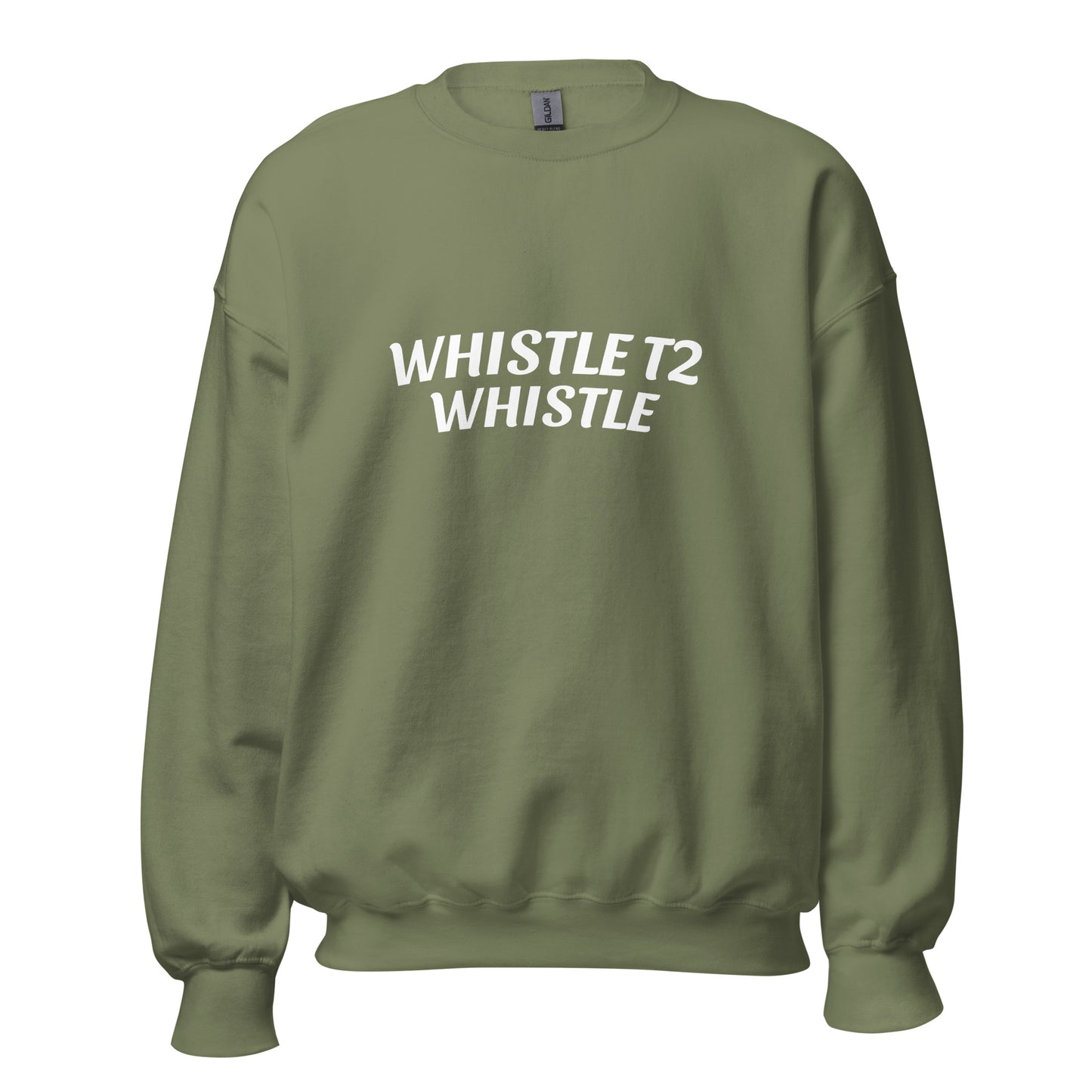 Whistle T2 Whistle unisex sweatshirts are for players and coaches as a reminder to play hard from the start to the end of the play.