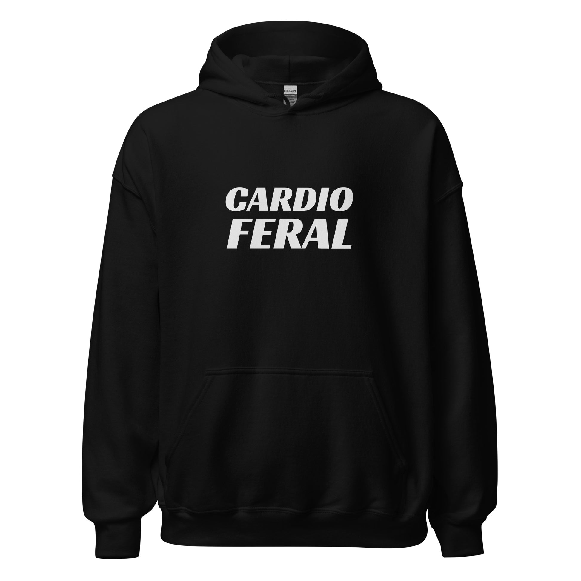 Cardio Feral unisex workout hoodies are for athletes who go wild for conditioning training involving cardiovascular workouts.