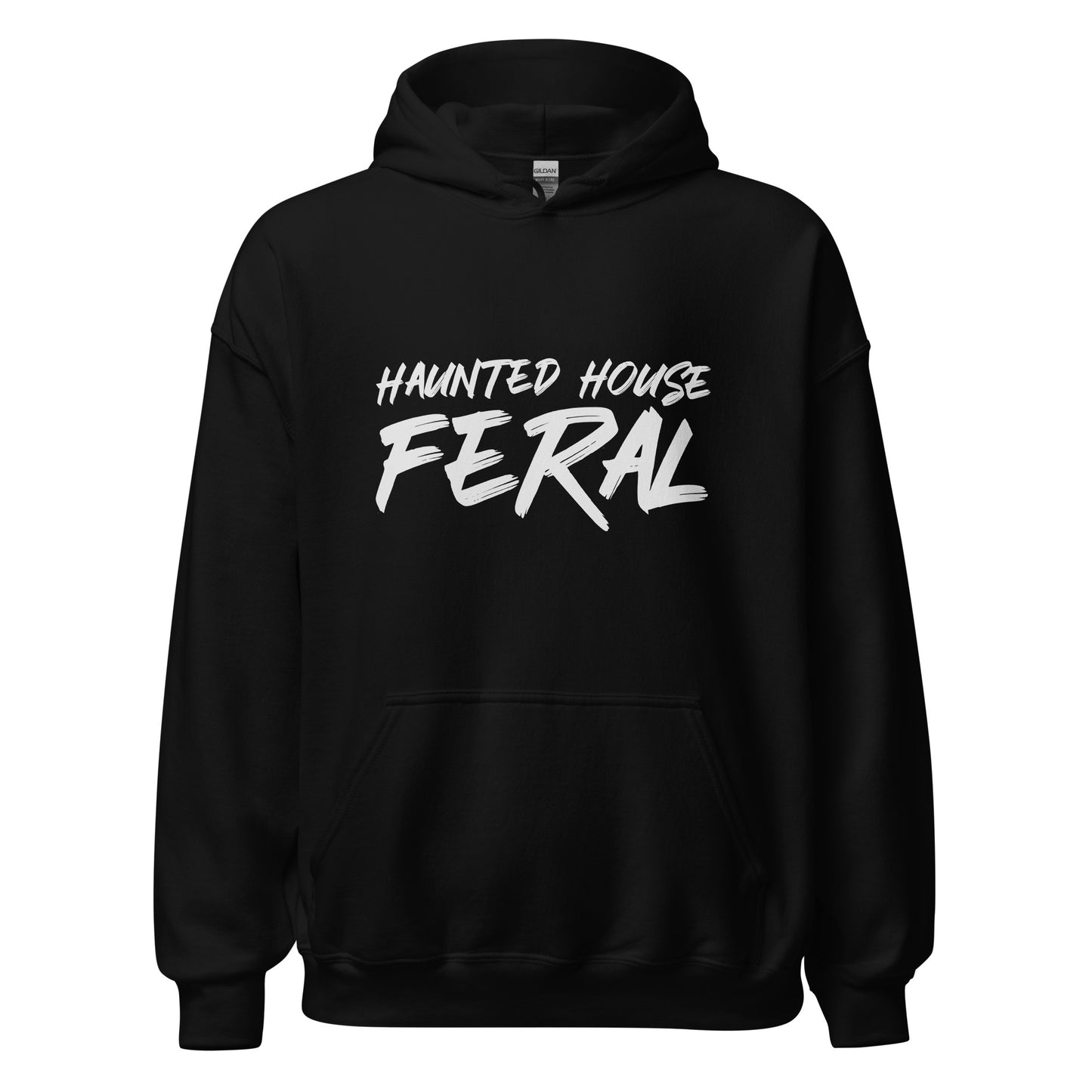 Haunted House Feral unisex Halloween hoodies are for anyone who goes wild and crazy for scary horror attractions.