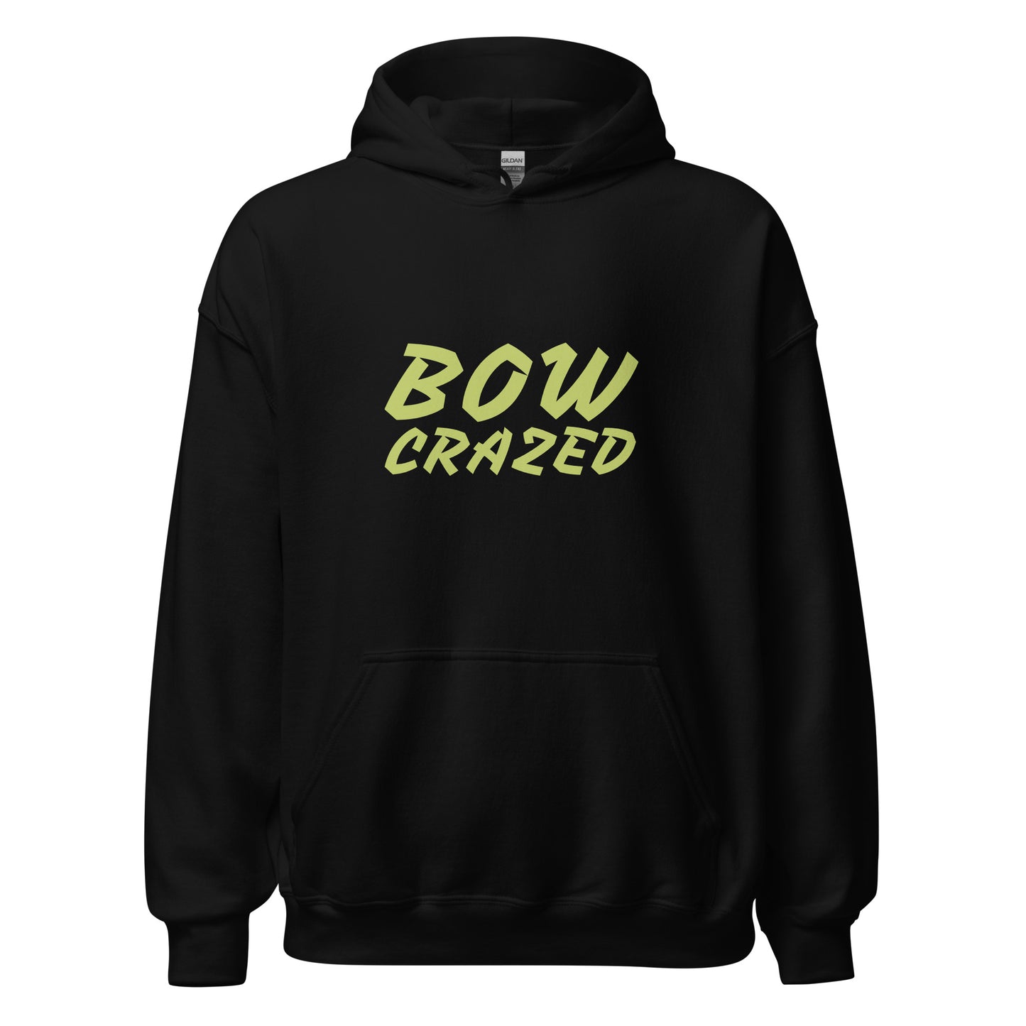 Bow Crazed unisex archery and hunting hoodies are for archers and bow hunters who go crazy when they hit their targets.