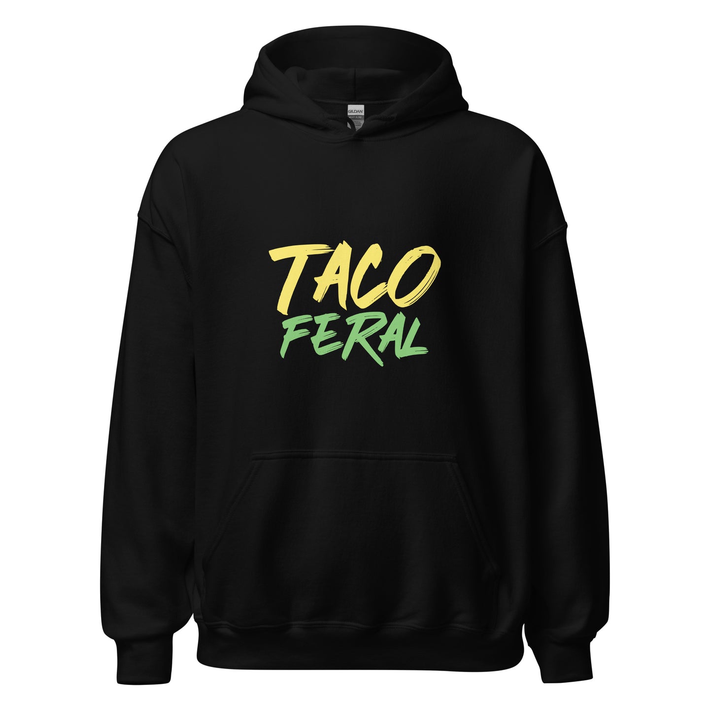 Taco Feral unisex fan hoodie is for anyone who goes wild and crazy for eating the Mexican food specialty from spicy to mild.