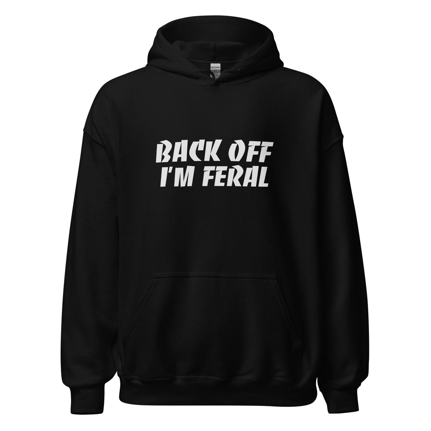 Back Off I'm Feral hoodie is for anyone who enjoys their private space, and this sweatshirt is designed for any person with an attitude.