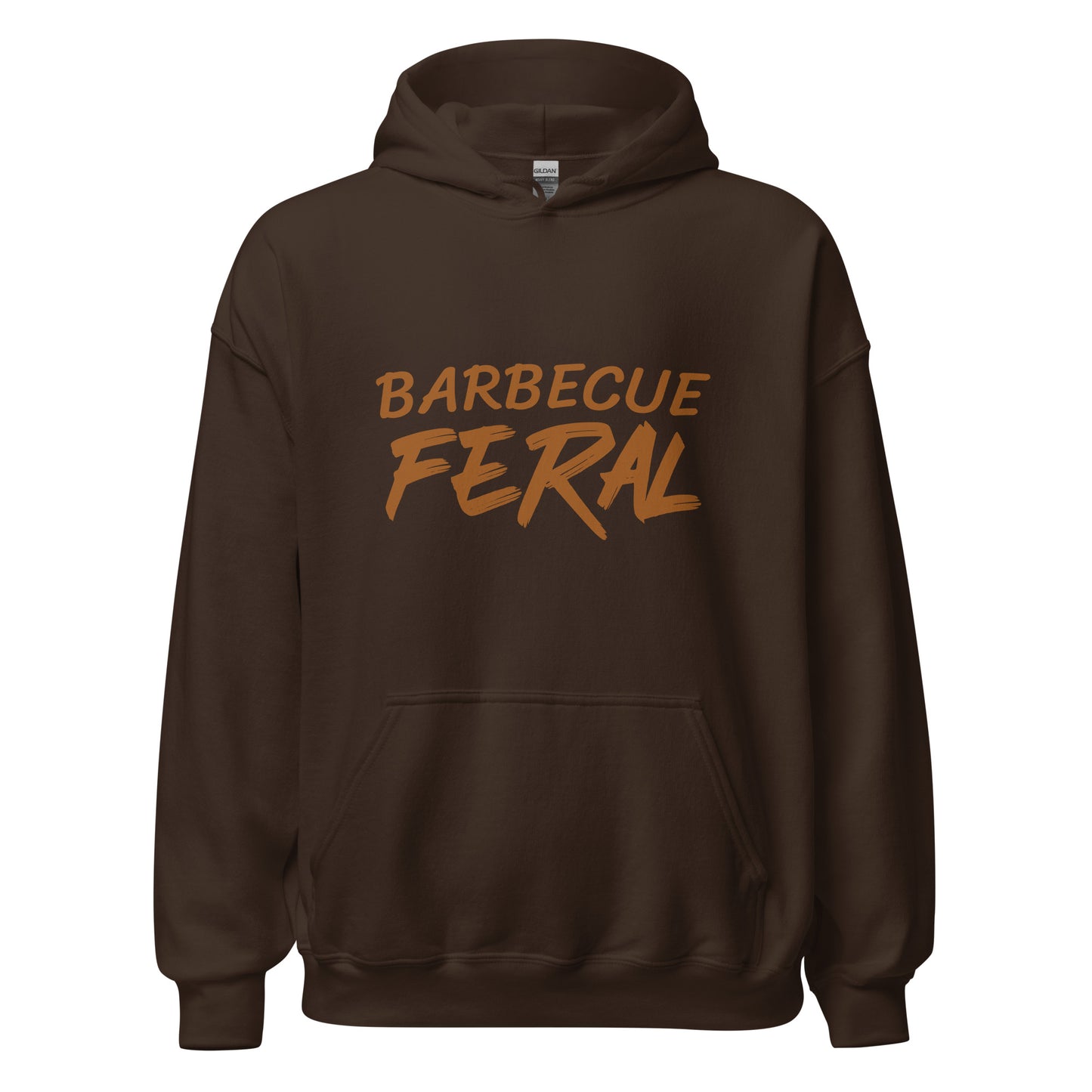 Barbecue Feral unisex BBQ hoodie is for anyone who goes wild and crazy for barbecues or enjoys barbecuing and loves eating barbecued food.