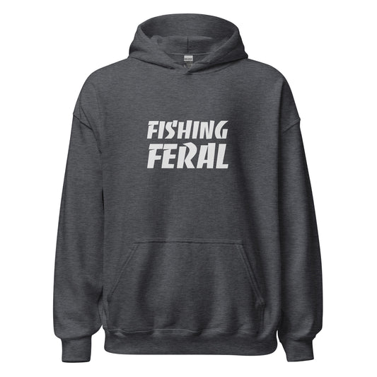 Fishing Feral unisex sports hoodies are for all anglers, young and old, and amateur and pro, who go wild for fishing and can't get enough.