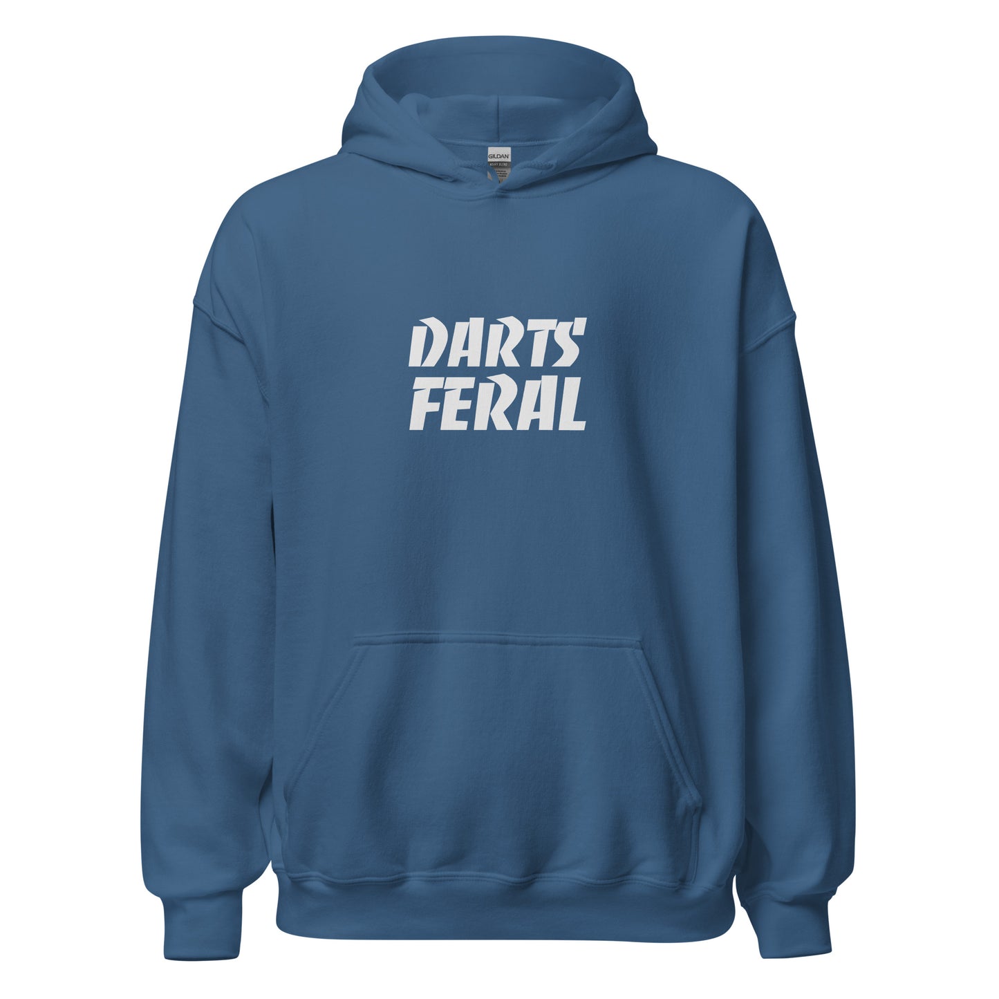 Darts Feral unisex sports hoodies are for players who go wild for the game and love hitting bullseyes, and the hoodie makes a great gift.