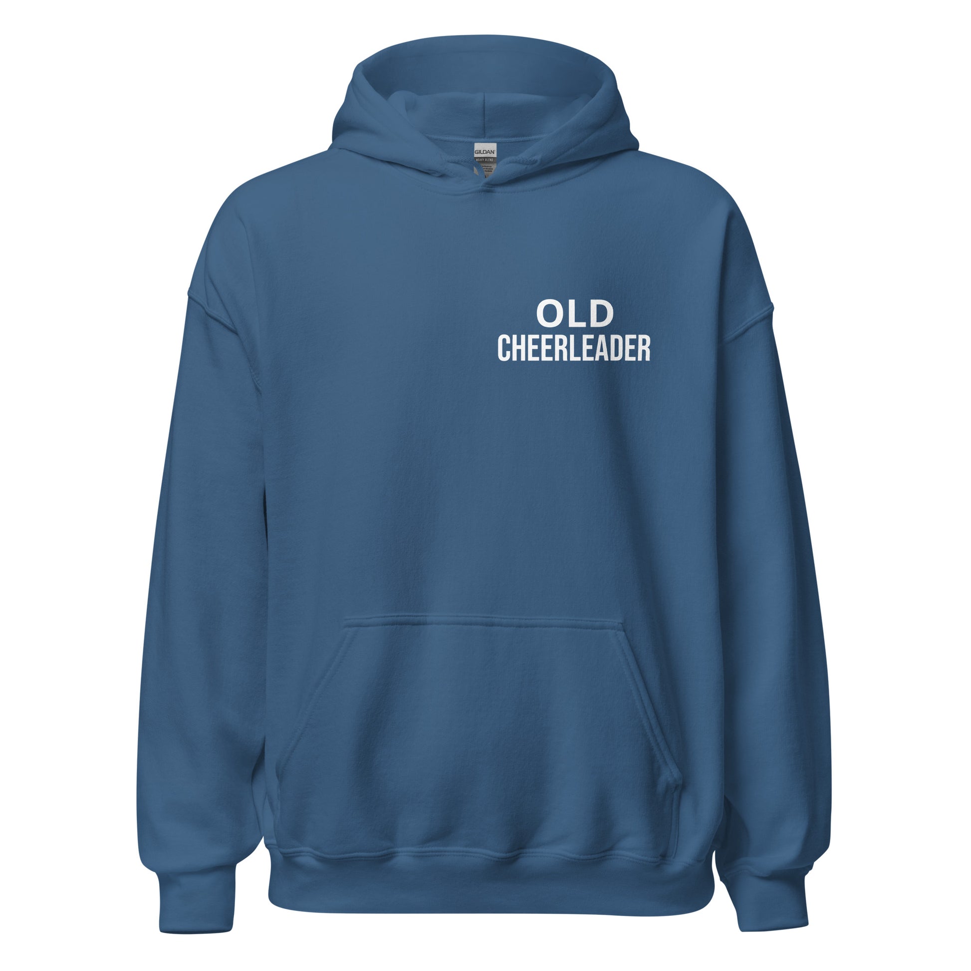 Old Cheerleader sports hoodies are for veteran and former cheerleaders to share they have promoted game spirit and led fans with cheers.