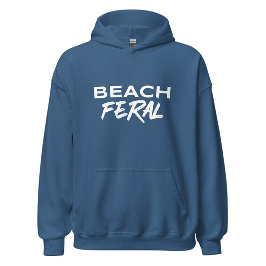 Beach Feral unisex hoodies are for anyone who goes wild for the sun, sand, and water and can't get enough of the surf and views.