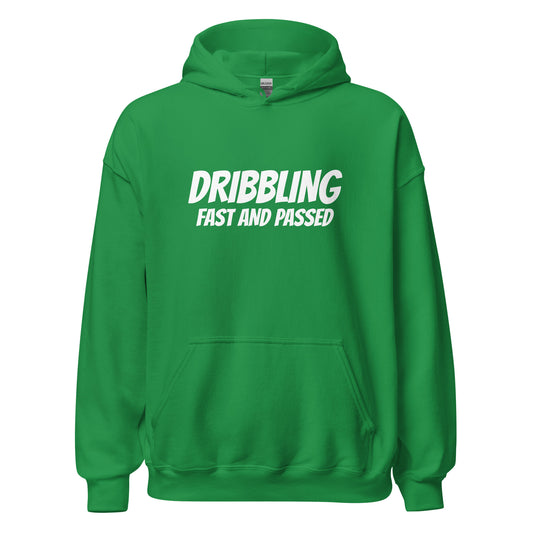 Dribbling Fast and Passed unisex sports hoodies are for basketball and soccer players who can easily dribble by their opponents.