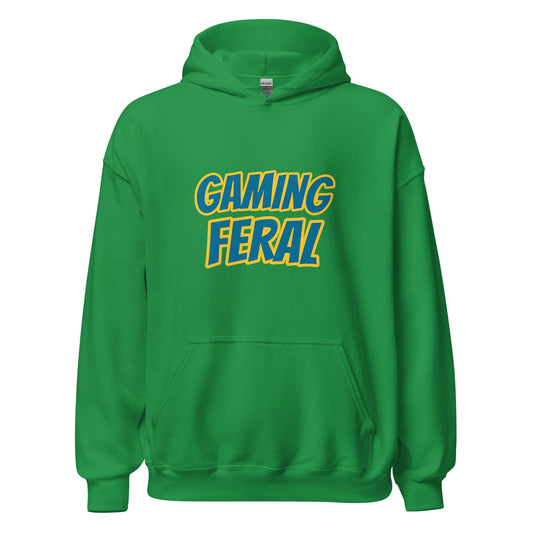 Gaming Feral players' hoodies are for gamers who go wild for playing video games, and this cool gamer's hoodie makes a great gift.