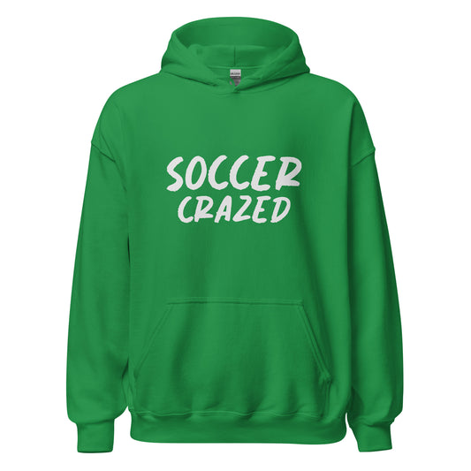 Soccer Crazed unisex sports hoodies are for players, coaches, and fans who go crazy for the game.