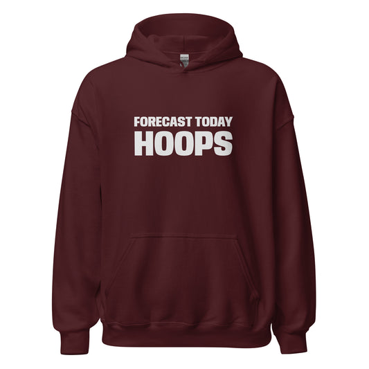 Forecast Today Hoops unisex basketball hoodies are for players, coaches, and fans who love the sport and foresee a game of b-ball.