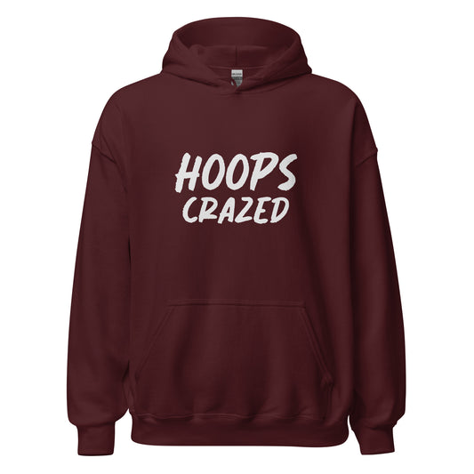 Hoops Crazed athletic hoodies are for players and fans who go crazy for the game, love the dunking and three-pointers, and court action. 