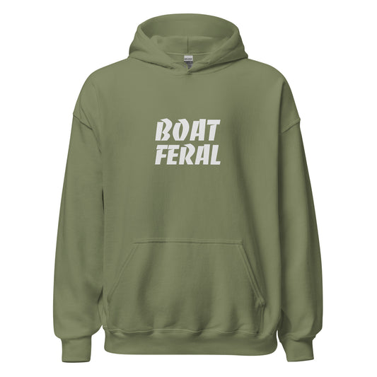 Boat Feral boating hoodies are for all boaters and passengers who go wild for excursions on the water, and this hoodie makes a great gift.