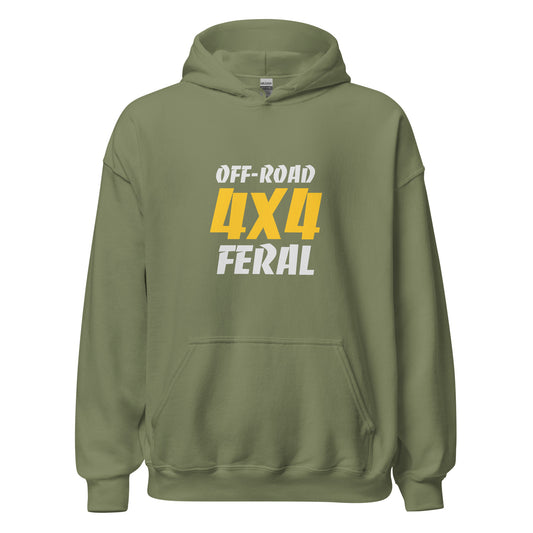 Off-Road 4x4 Feral hoodies are for anyone who goes wild for four-wheel driving on the back road trails and loves driving through the mud.