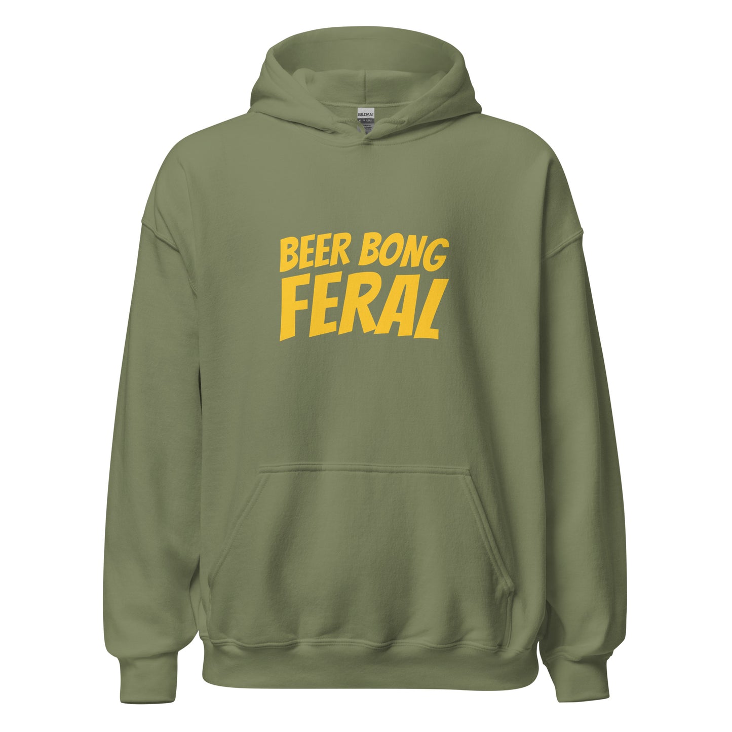 Beer Bong Feral hoodies are for adults and college students who go wild for beer bonging, and this cool party hoodie makes a great gift.