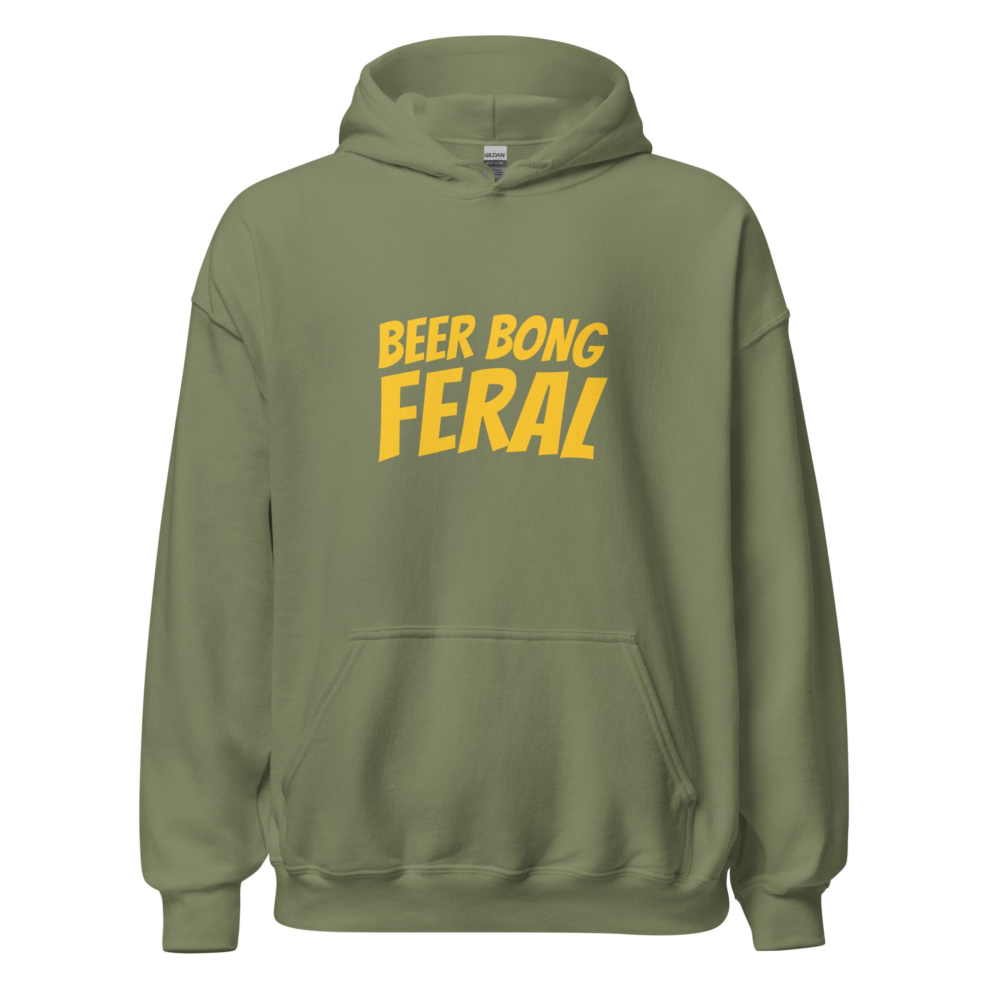 Beer Bong Feral hoodies are for adults and college students who go wild for beer bonging, and this cool party hoodie makes a great gift.