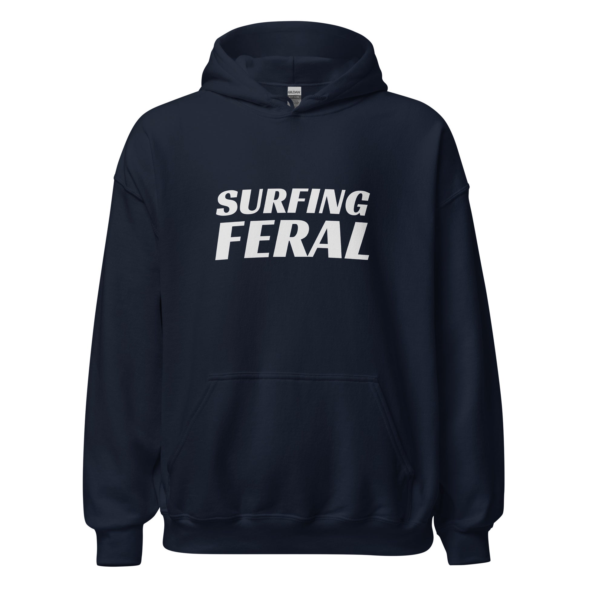 Surfing Feral unisex surfer hoodies are for surfers who ride the biggest waves and take the hardest crashes.