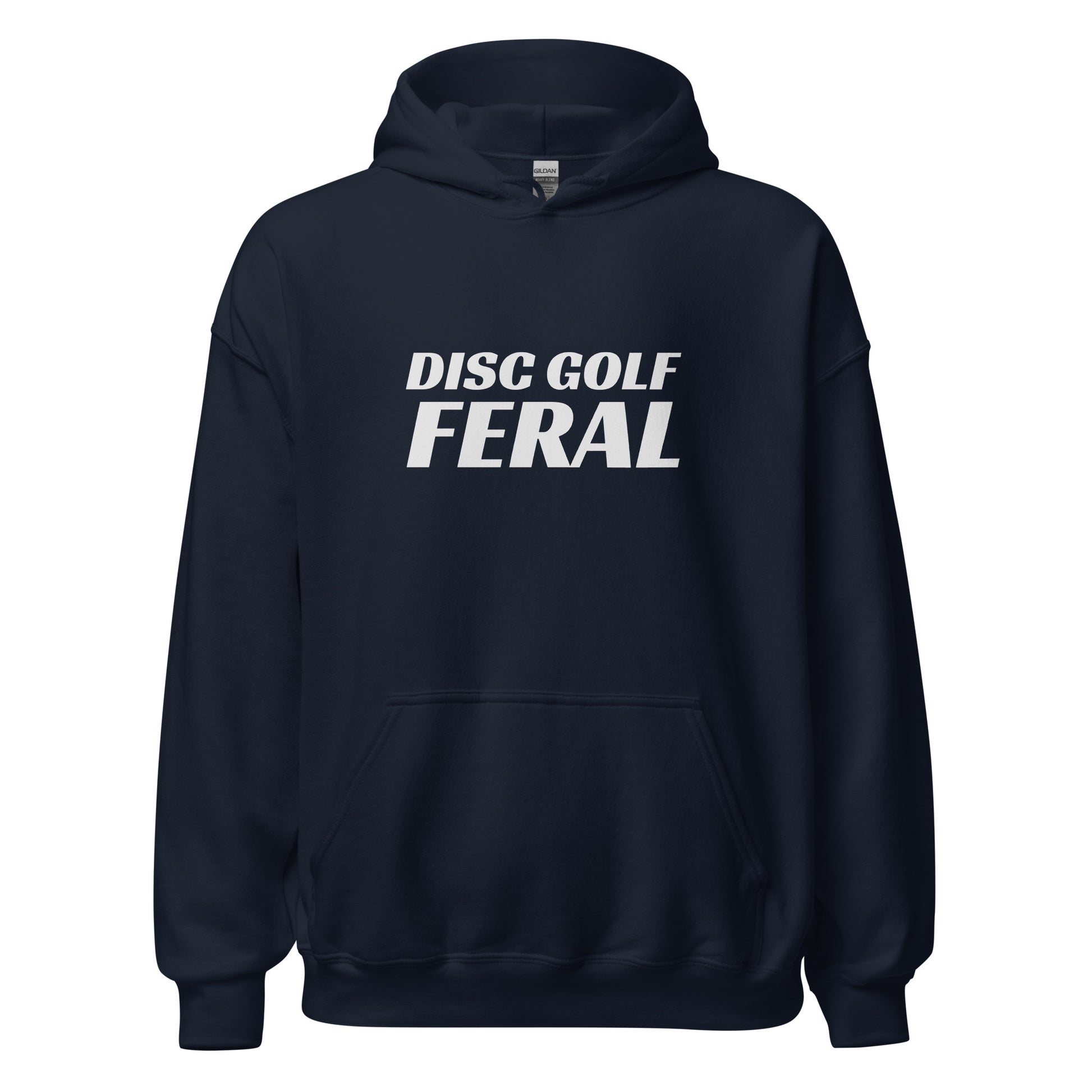 Disc Golf Feral unisex sports hoodies are for all players who go wild for the game and love hitting aces in the basket.