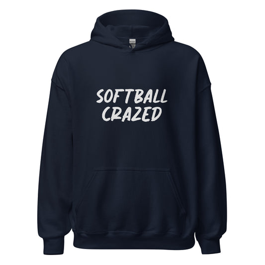 Softball Crazed sports hoodies are for players and fans who go crazy for the game, love the sport, and can't get enough of the action. 