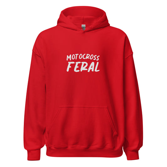 Motocross Feral unisex racing hoodies are for all riders and fans who go wild for the sport and can't get enough of the action.