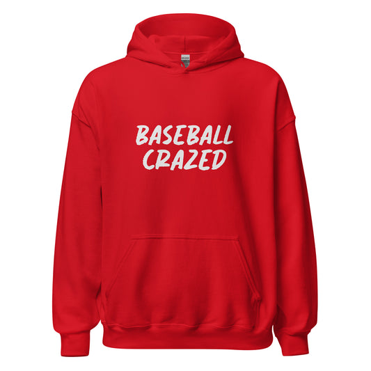 Baseball Crazed sports hoodies are for players and fans who go crazy for the game, love the sport, and can't get enough of the action.