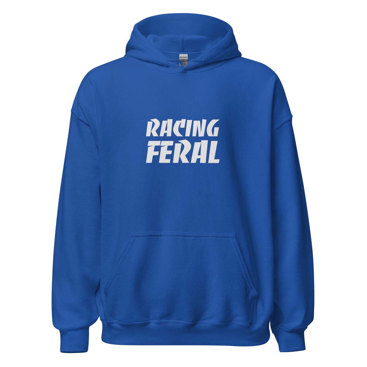 Racing Feral unisex sports hoodies are for people who go wild for auto, BMX, horse, and running races.