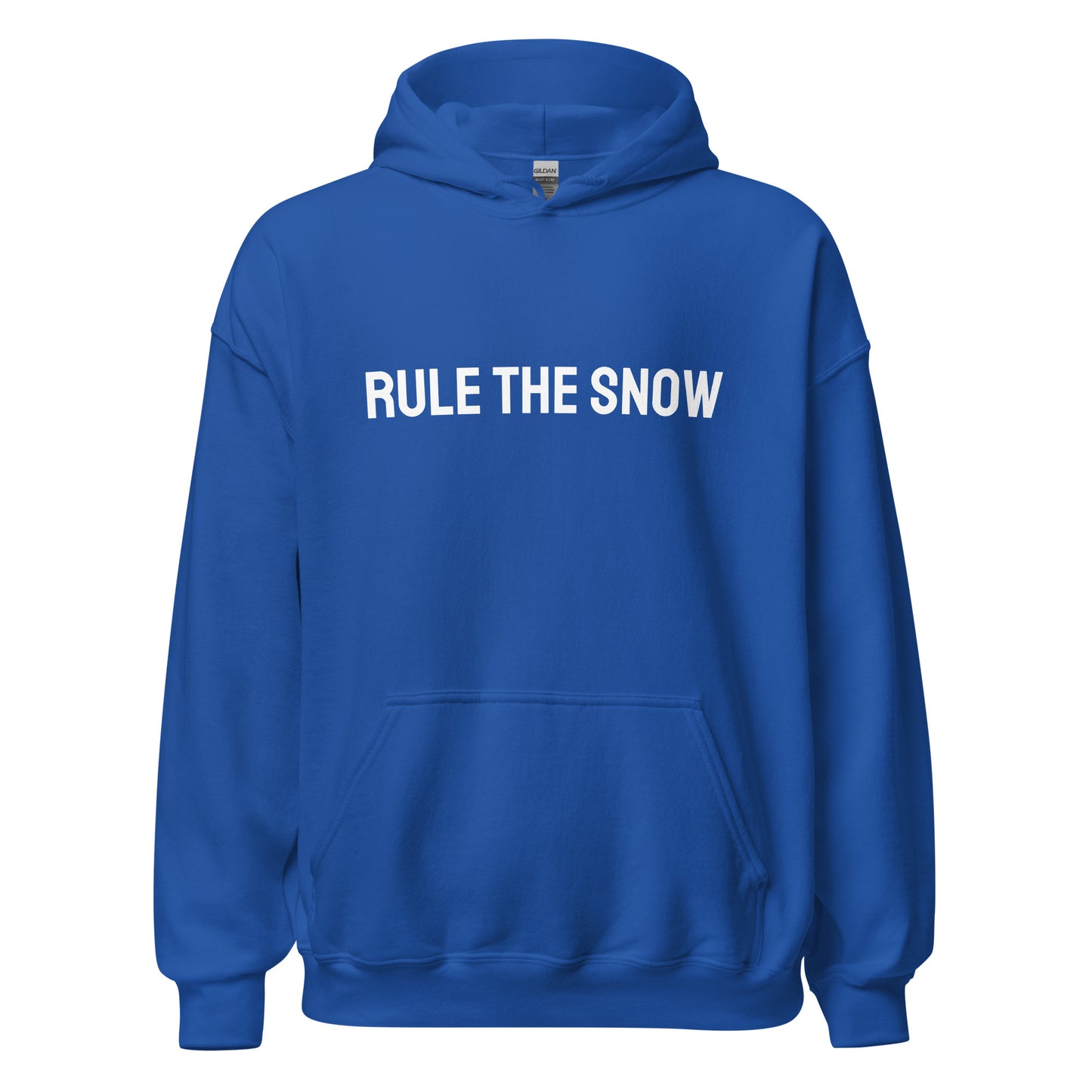 Rule The Snow brand sports hoodie for skiers and snowboarders who love the snow.