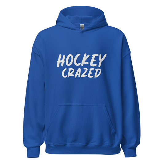 Hockey Crazed unisex sports hoodies are for players, coaches, and fans who go crazy for the game.