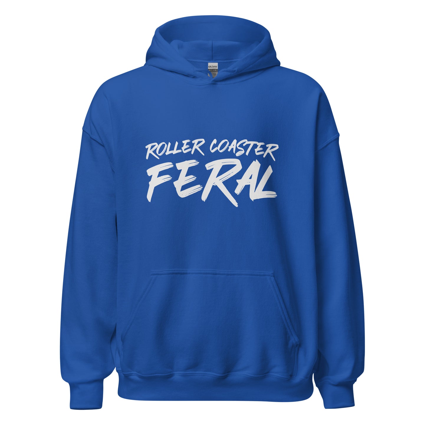 Roller Coaster Feral unisex amusement park hoodies are for anyone who goes wild and crazy for riding on roller coasters.