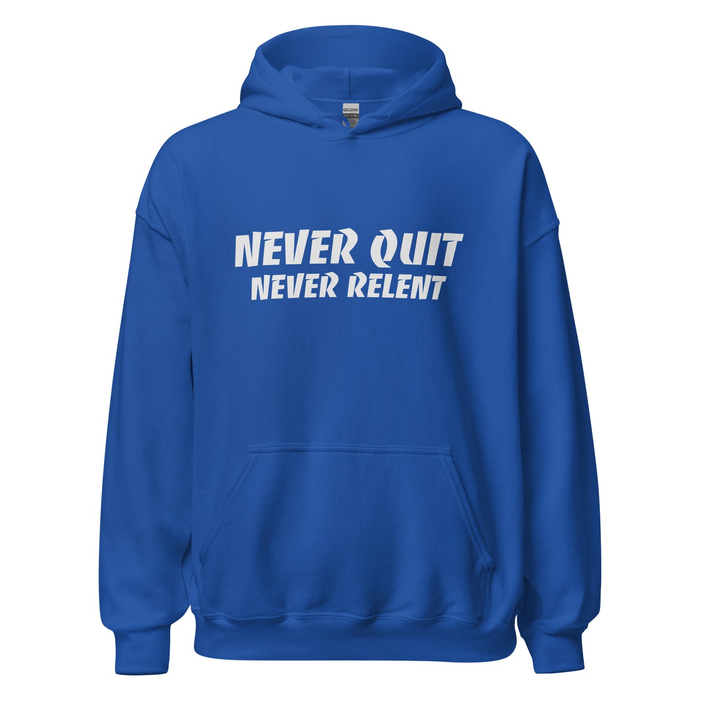 Never Quit Never Relent™ Unisex Coach, Player, and Athlete Motivational Hoodie