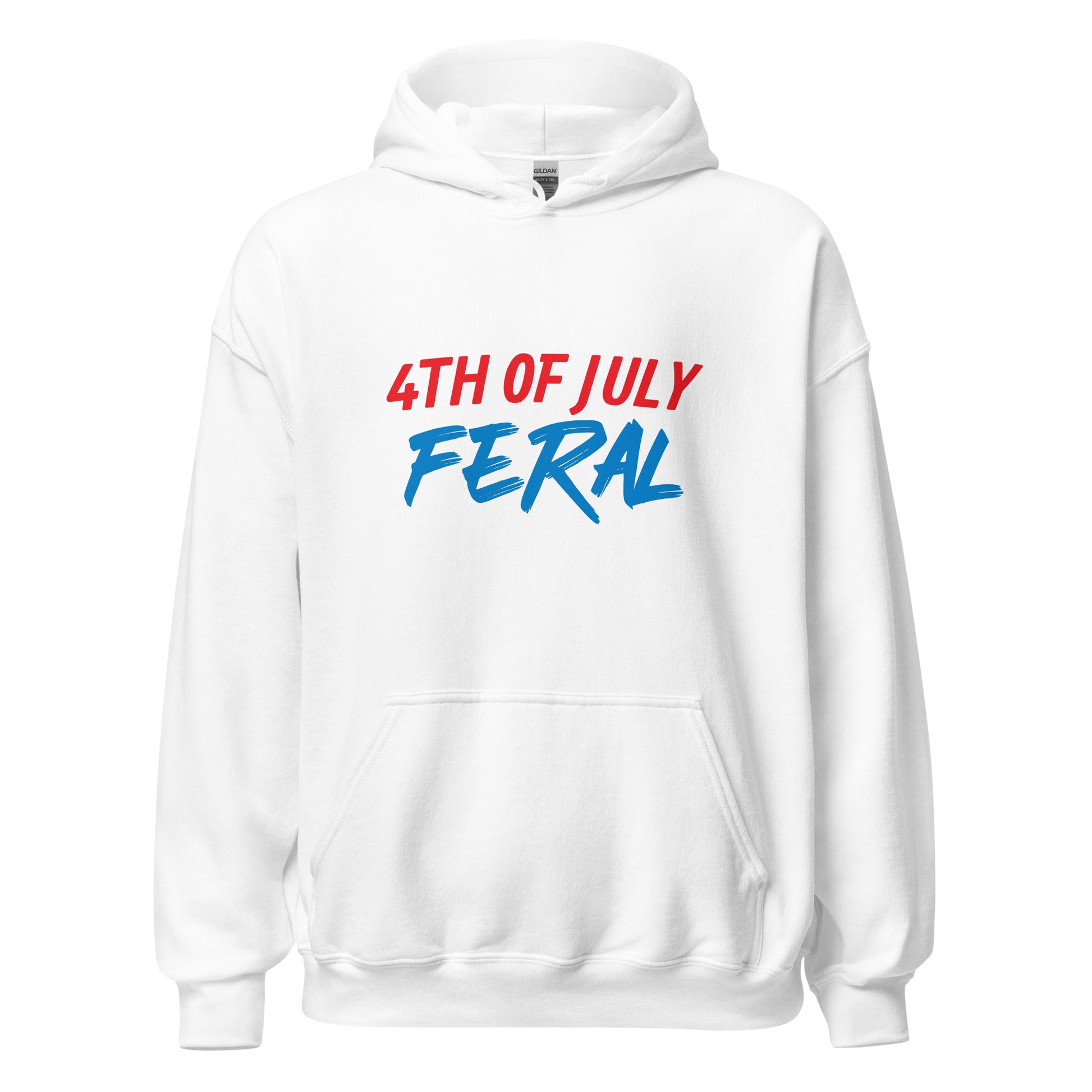 4th of July Feral unisex hoodies are for anyone who goes wild for the holiday, fireworks, and celebrating our Independence Day. 