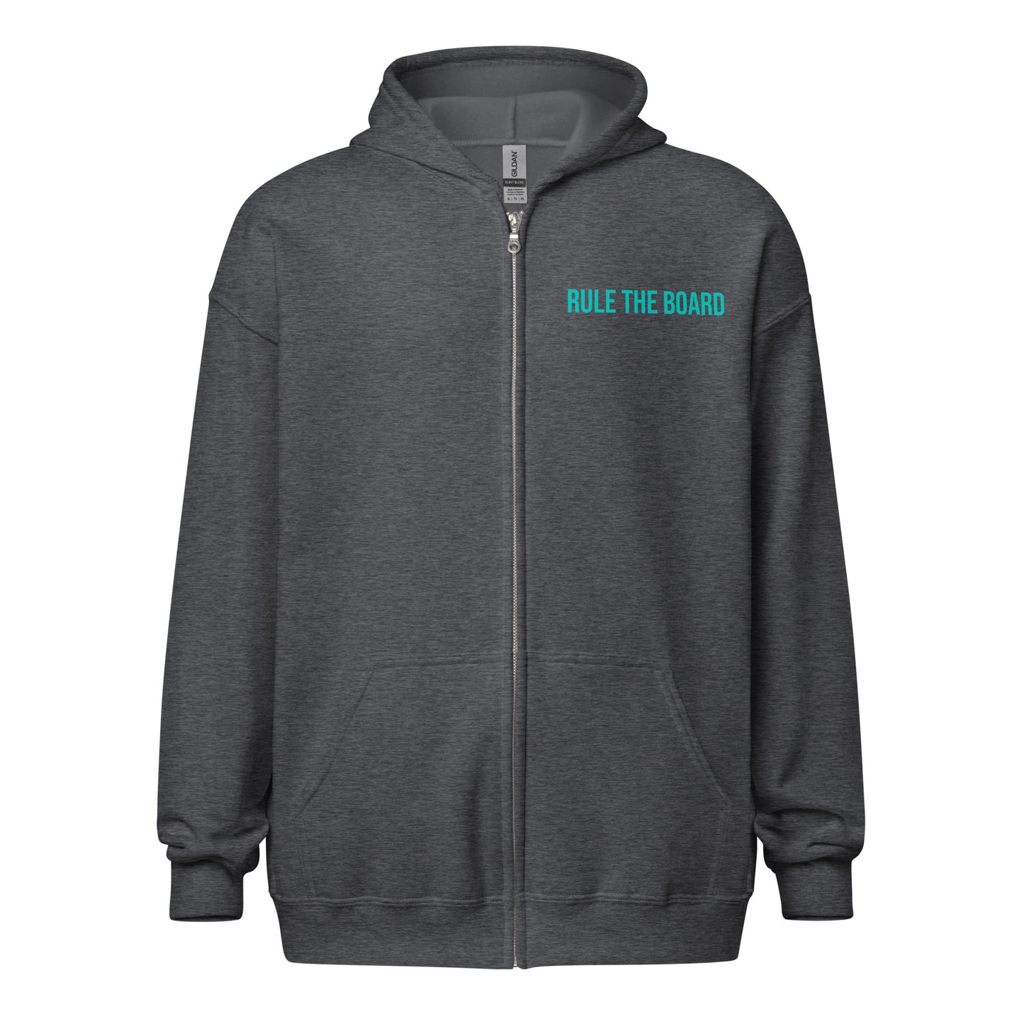 Rule The Board™ Unisex Surfer and Skateboarder Zip Hoodie